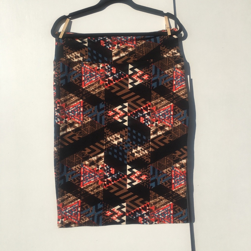 NEW! Lularoe Cassie large  pencil skirt Western